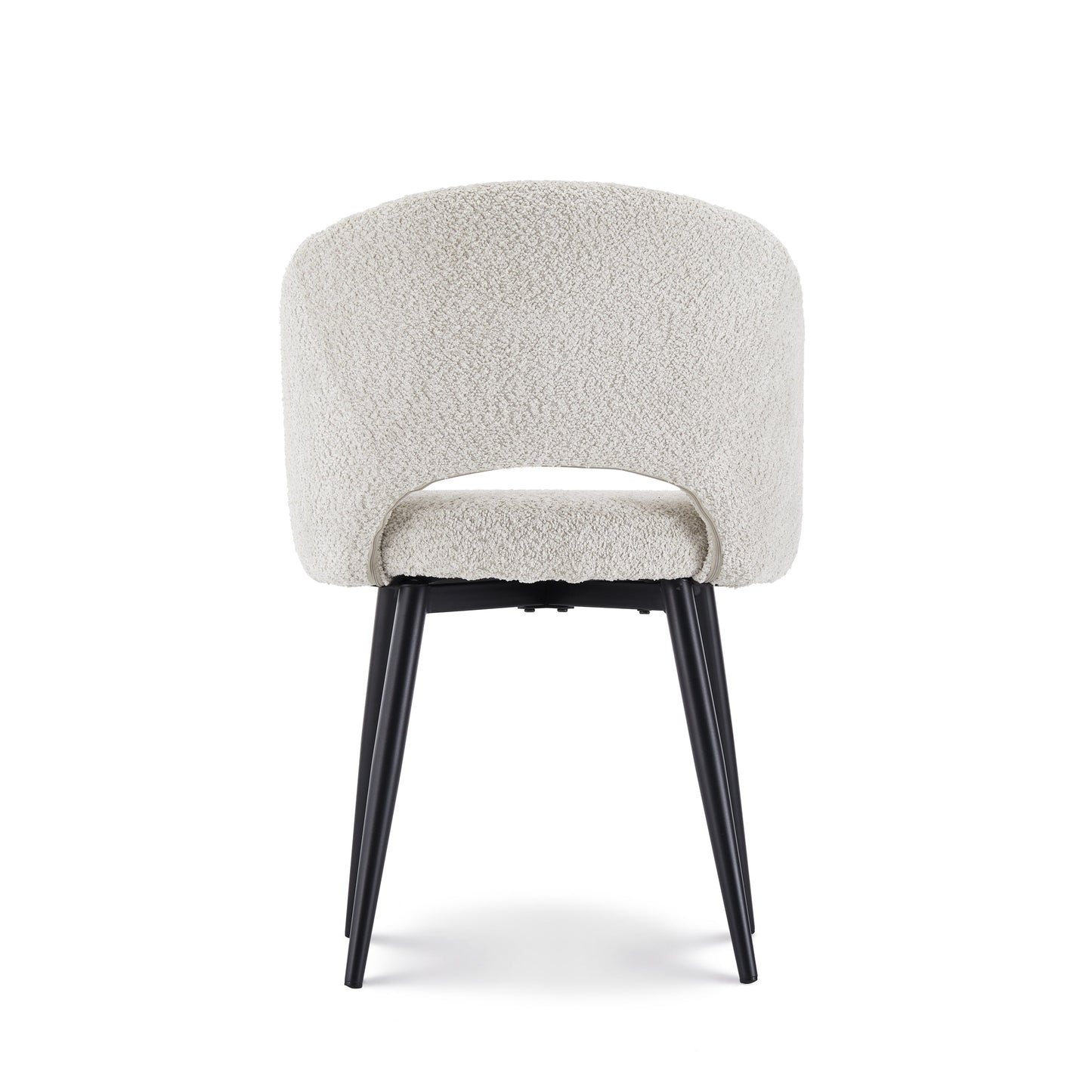 Eetkamerstoel Anna bouclé Gebroken wit