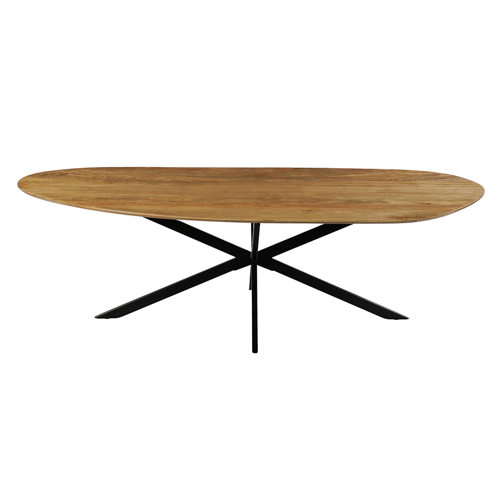 Mangohouten Eettafel Organisch Aislinn 240x110 cm