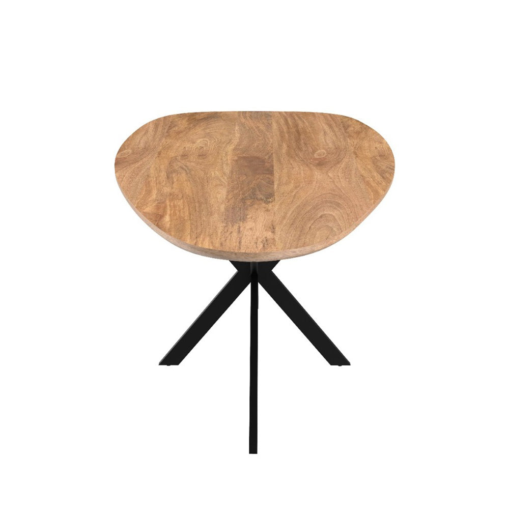 Mangohouten Eettafel Organisch Branwen 180x90 cm