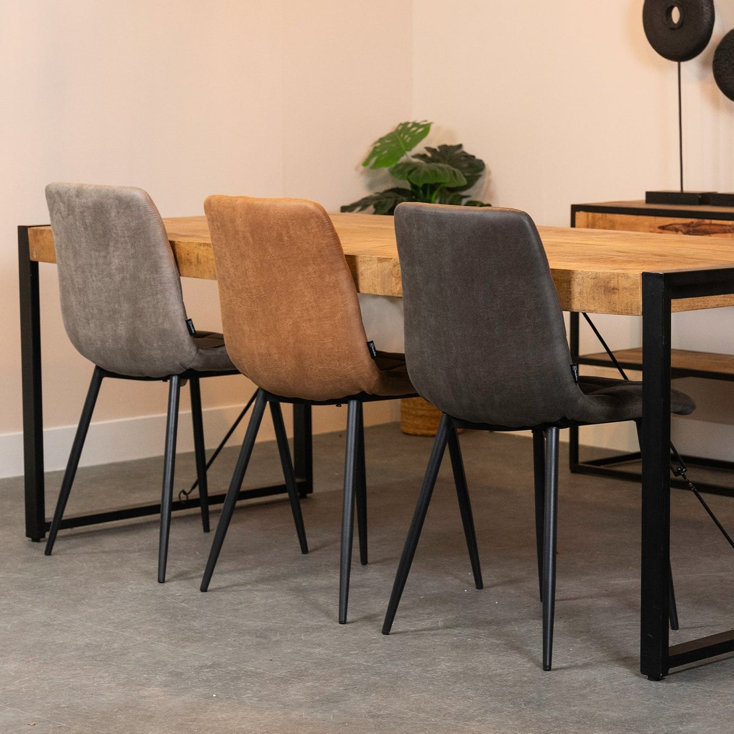 Eetkamerstoel Tess | Micro Suède Taupe