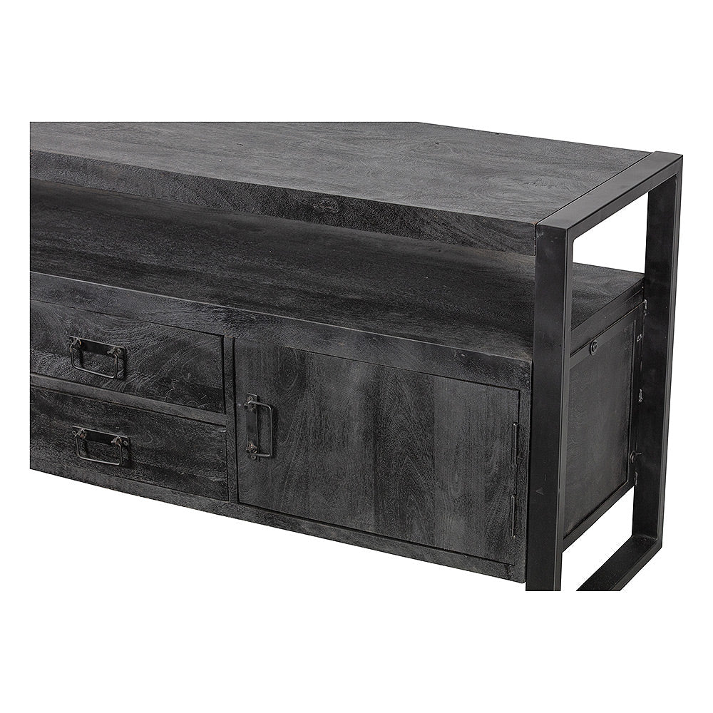 Mangohouten TV Meubel Britt 190 cm Zwart