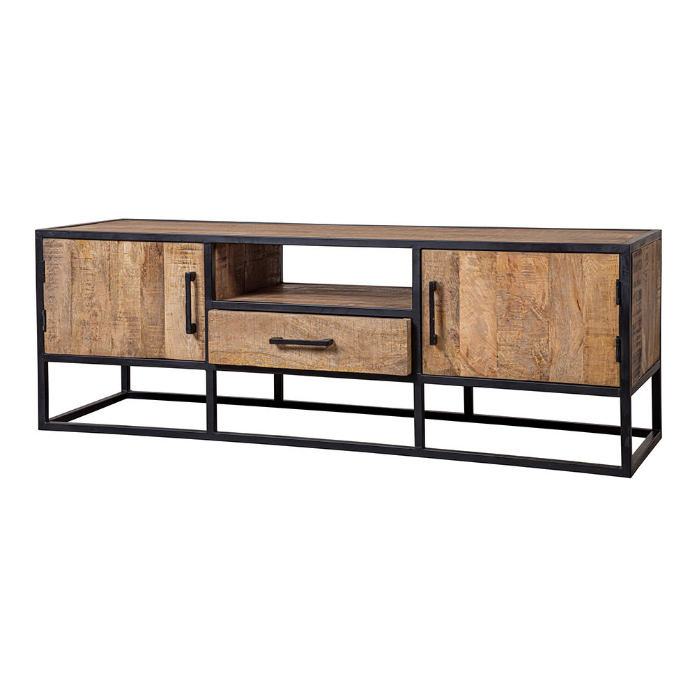 Mangohouten TV Meubel Lowen 210 cm