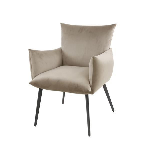 Modera - Eetkamerfauteuil lobby - Champagne velours