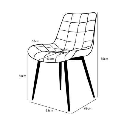 Eetkamerstoel Amber velvet champagne