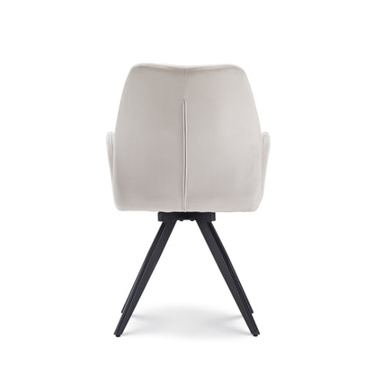 Eetkamerstoel Britt Velvet Champagne