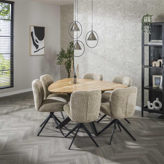 Modera - Eetkamertafel driehoek - Massief acacia naturel