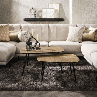 Modera - Salontafel set-2 XXL metallic - Brons antiek