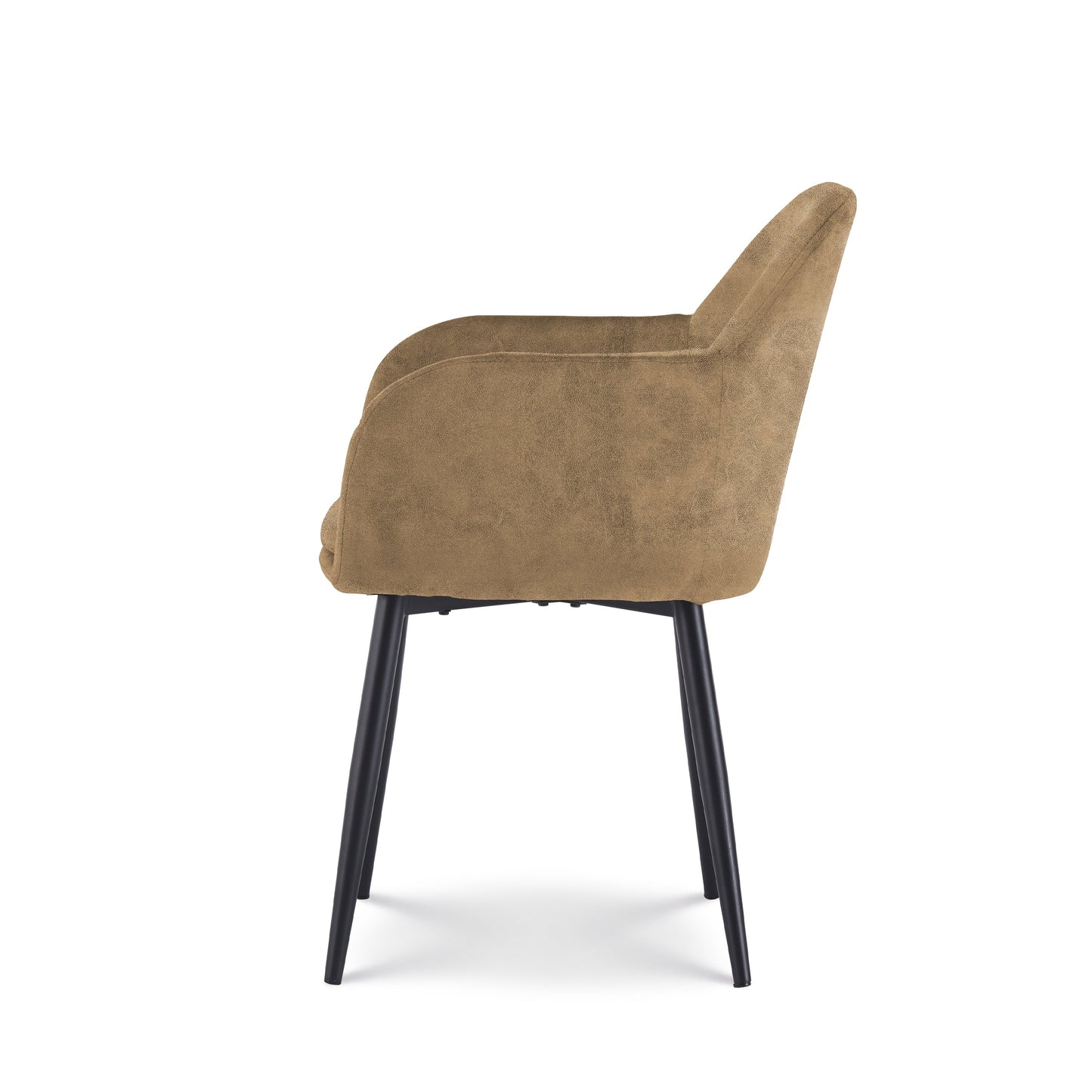 Eetkamerstoel June Bruin leder