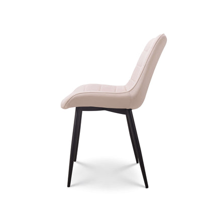 Eetkamerstoel Amber velvet champagne