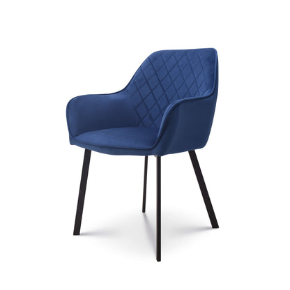 Eetkamerstoel Bella blauw