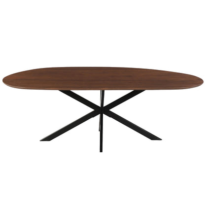 Mangohouten Eettafel Organisch Aislinn 210x100 cm Walnoot