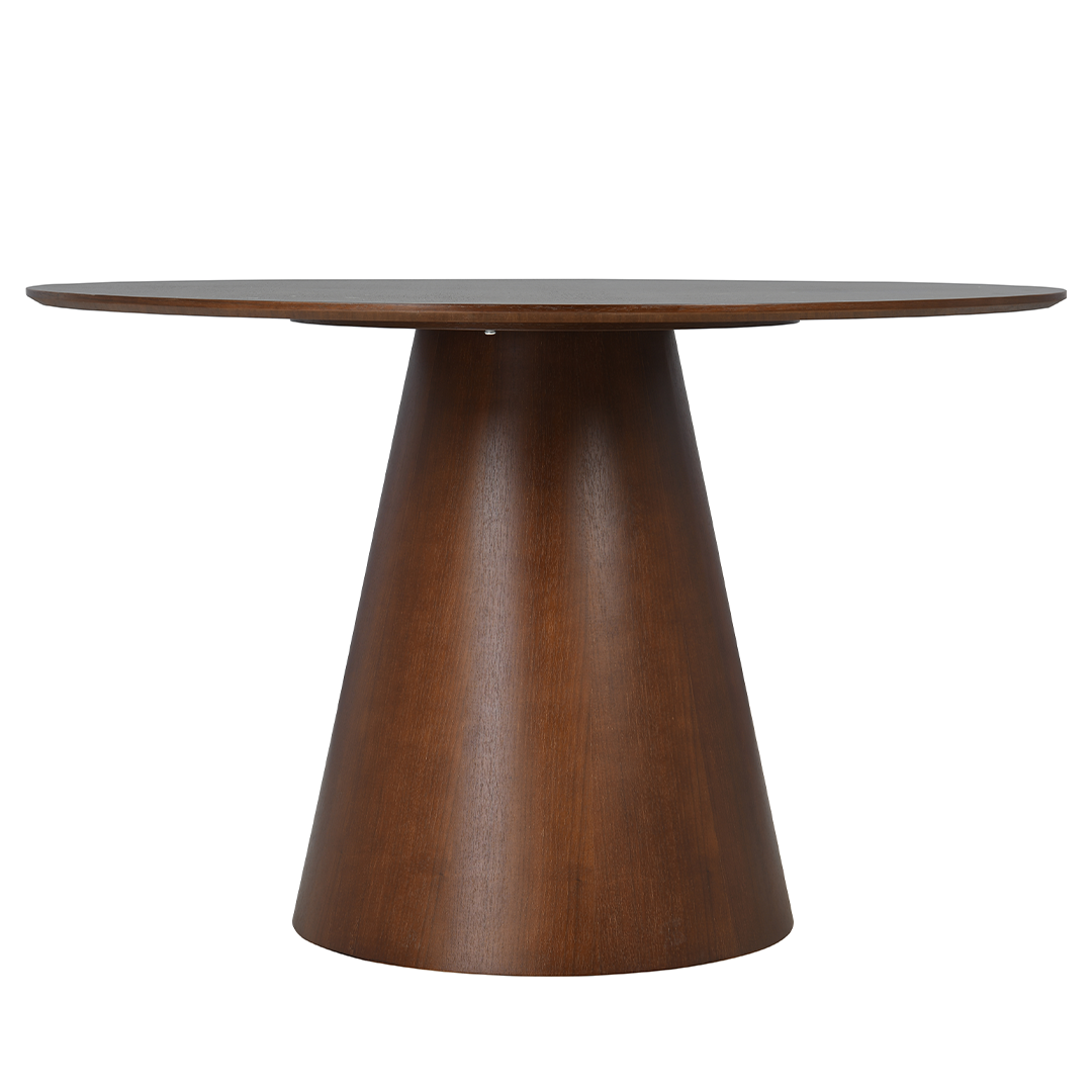 Eettafel Rond Olivia 120 cm Donker Walnoot