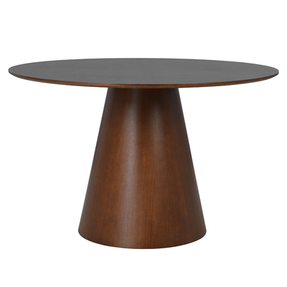 Eettafel Rond Olivia 120 cm Donker Walnoot