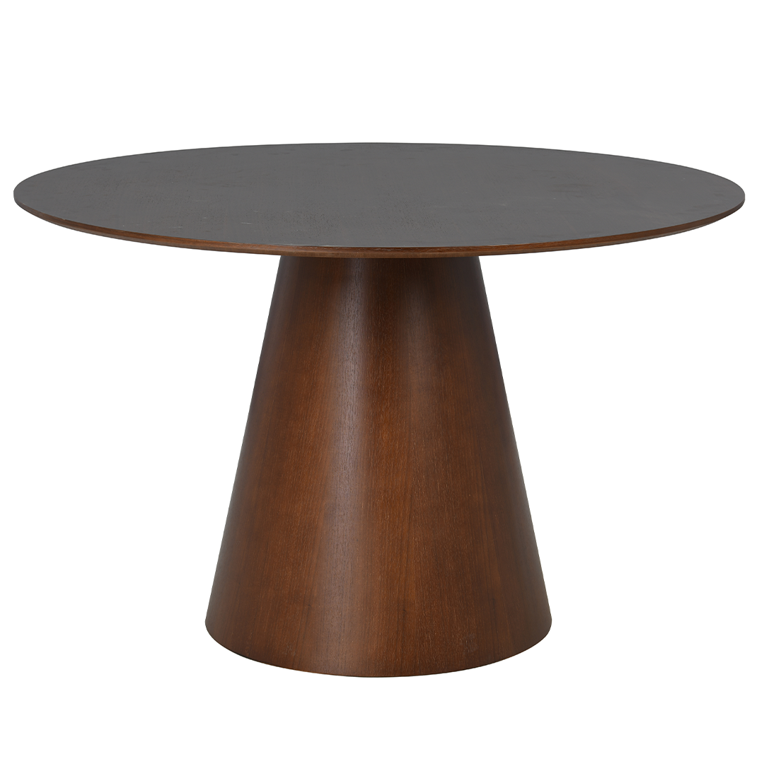 Eettafel Rond Olivia 120 cm Donker Walnoot