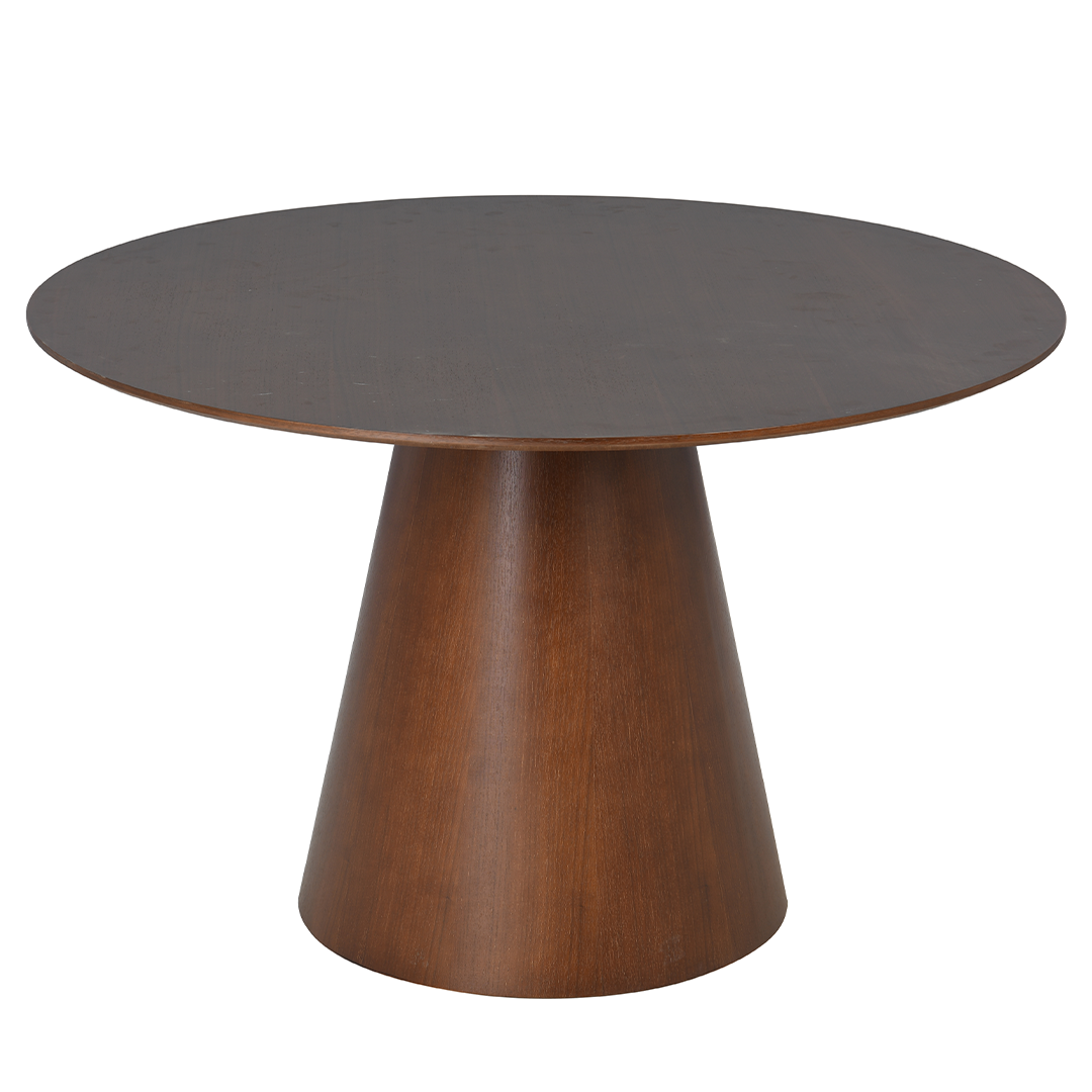 Eettafel Rond Olivia 120 cm Donker Walnoot