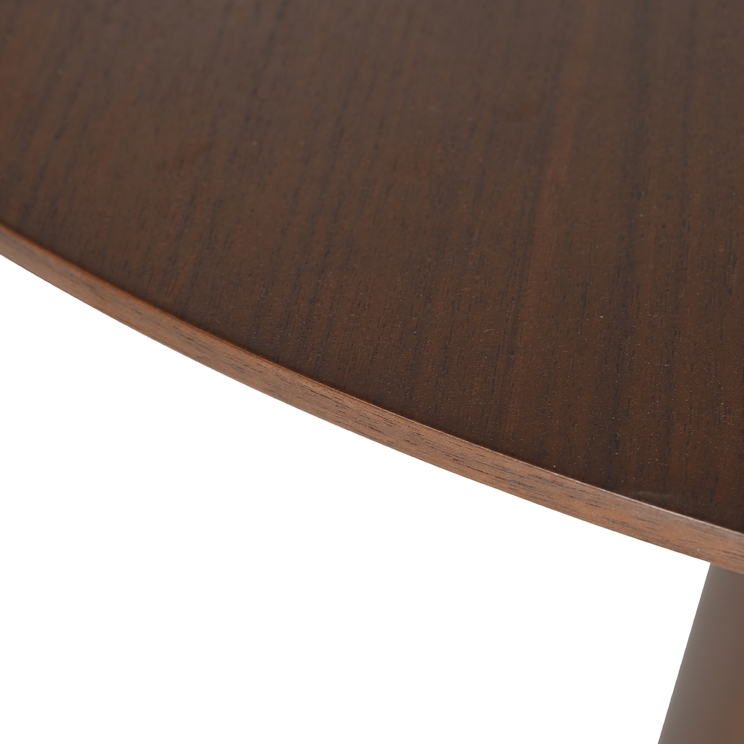 Eettafel Rond Olivia 120 cm Donker Walnoot