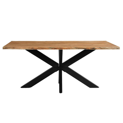 Acaciahouten Eettafel Rechthoek Edge 180x100 cm