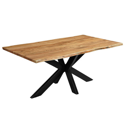 Acaciahouten Eettafel Rechthoek Edge 180x100 cm