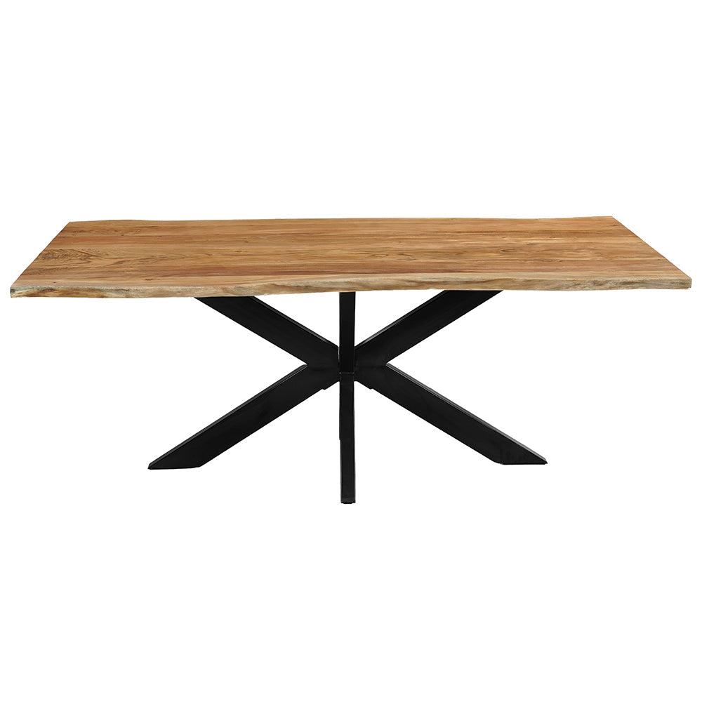 Acaciahouten Eettafel Rechthoek Edge 200x100 cm