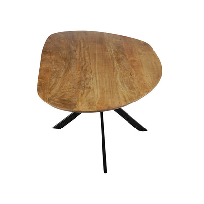 Mangohouten Eettafel Organisch Aislinn 260x120 cm