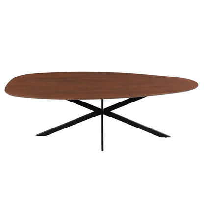 Mangohouten Eettafel Organisch Branwen 180x90 cm Walnoot