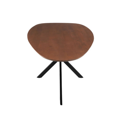 Mangohouten Eettafel Organisch Branwen 210x100 cm Walnoot