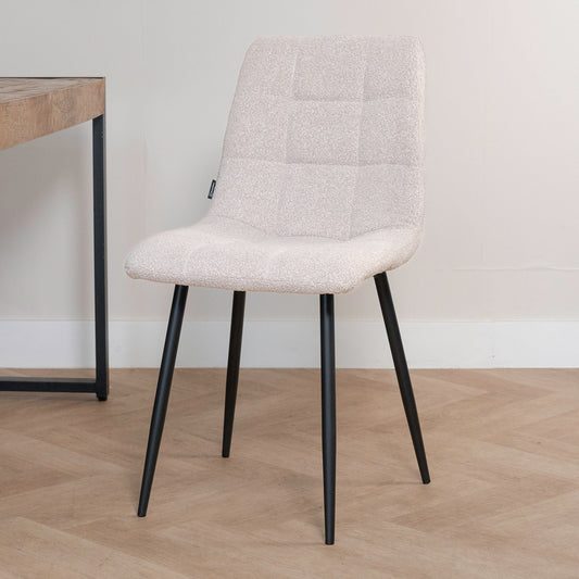 Eetkamerstoel Tess | Bouclé Naturel