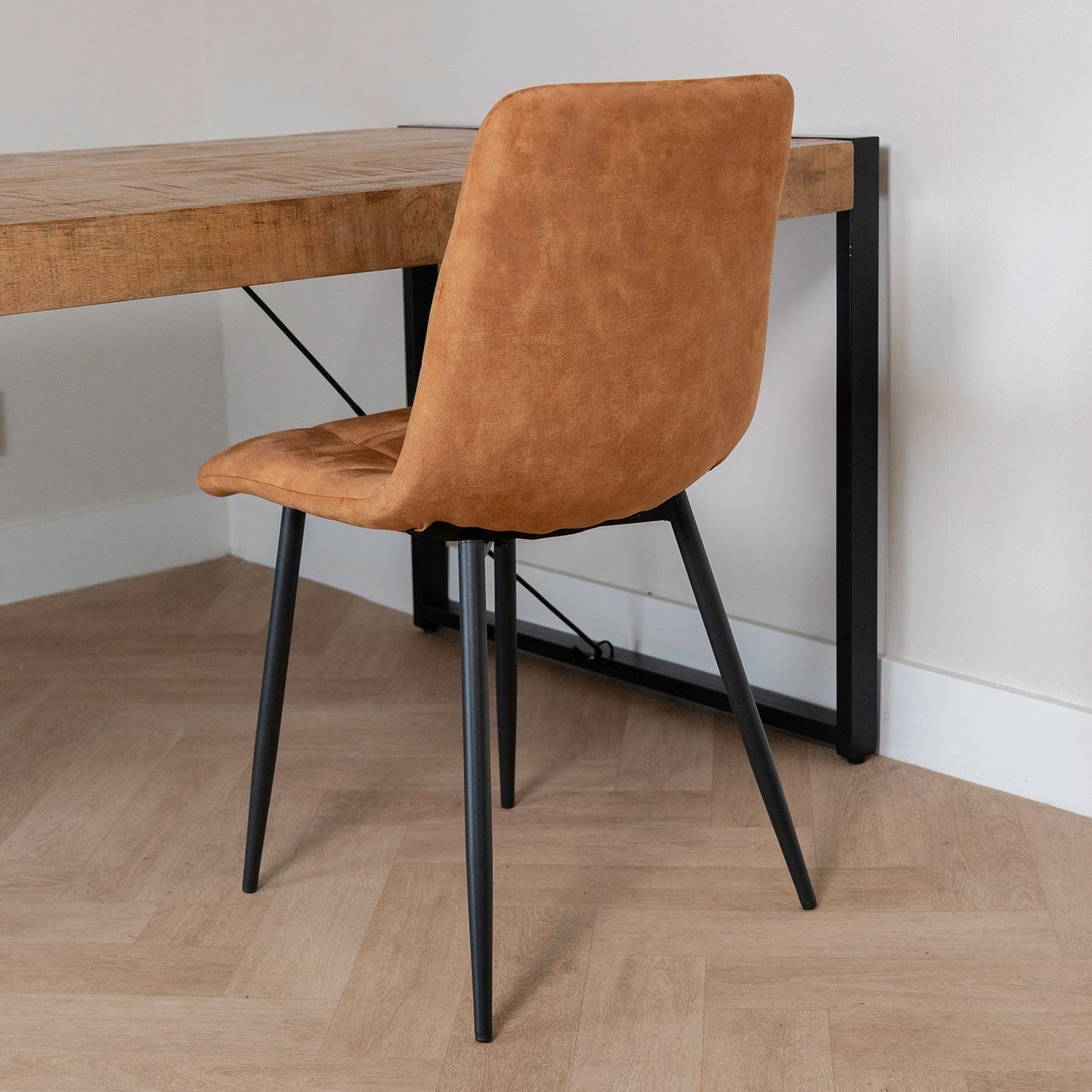 Eetkamerstoel Tess | Velvet Oker