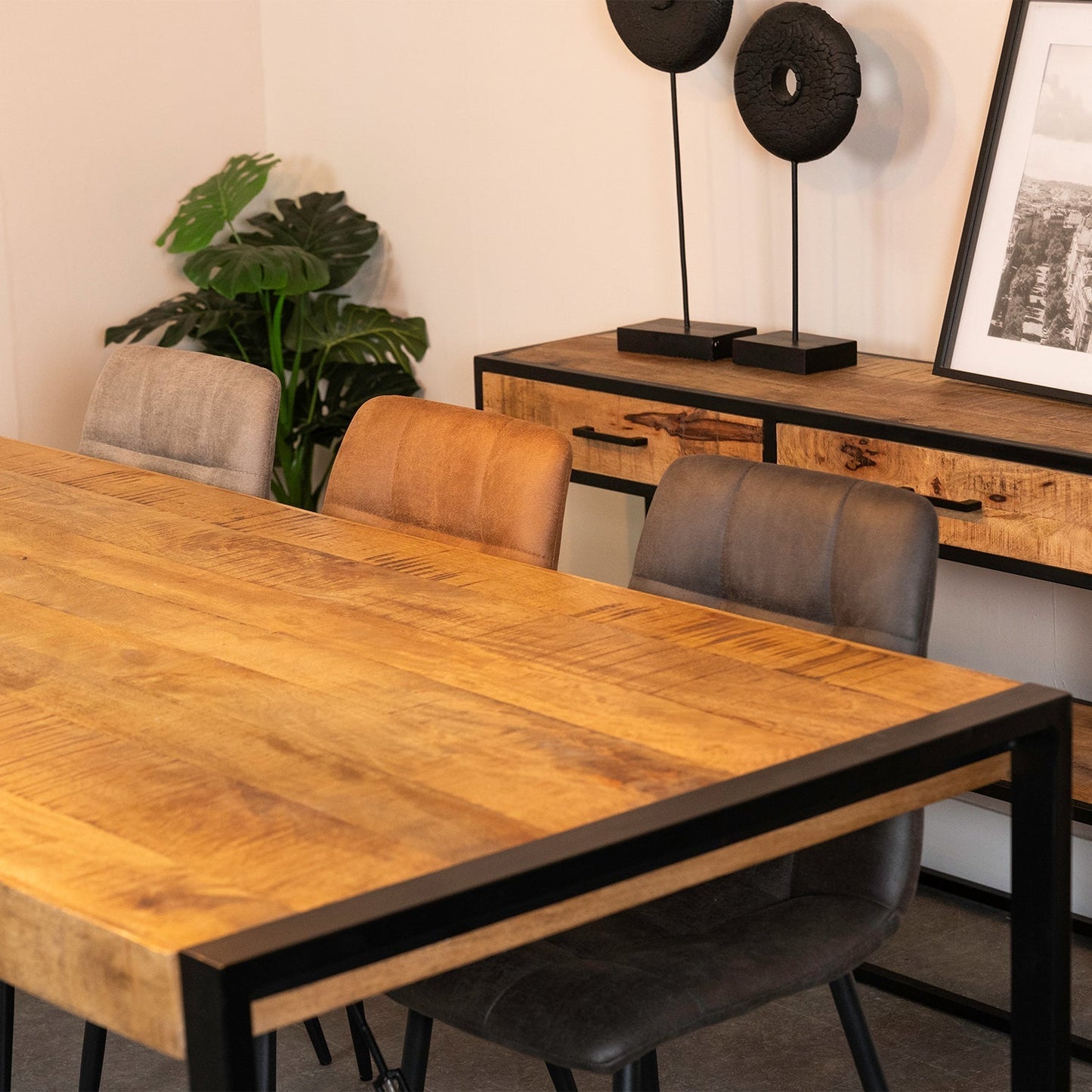 Eetkamerstoel Tess | Micro Suède Taupe