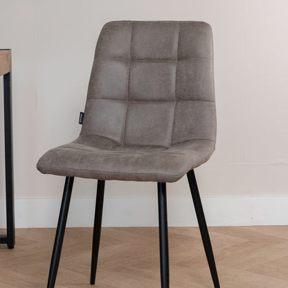 Eetkamerstoel Tess | Micro Suède Taupe