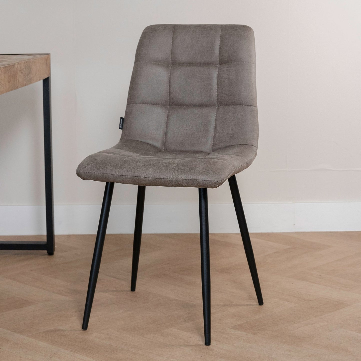 Eetkamerstoel Tess | Micro Suède Taupe