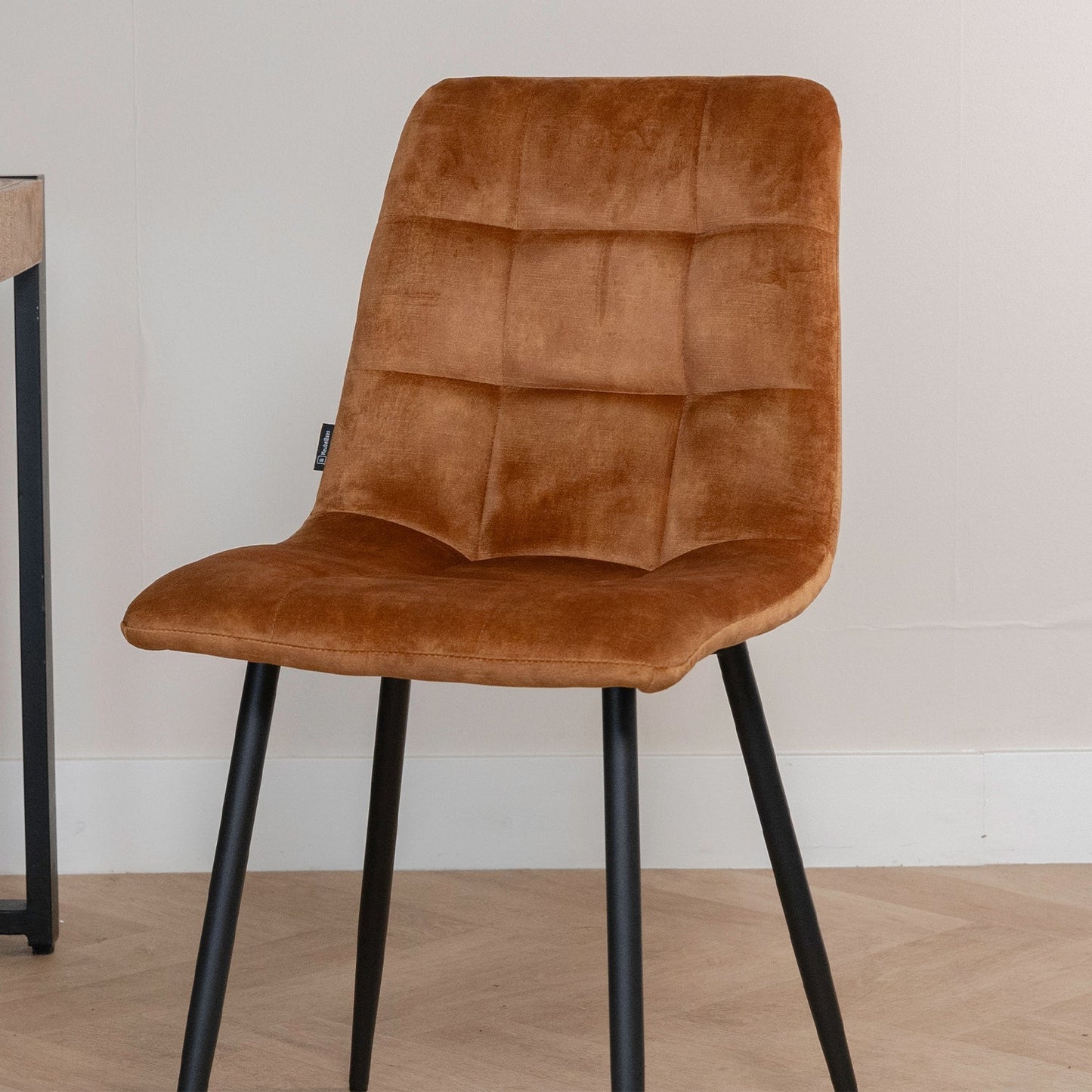 Eetkamerstoel Tess | Velvet Oker