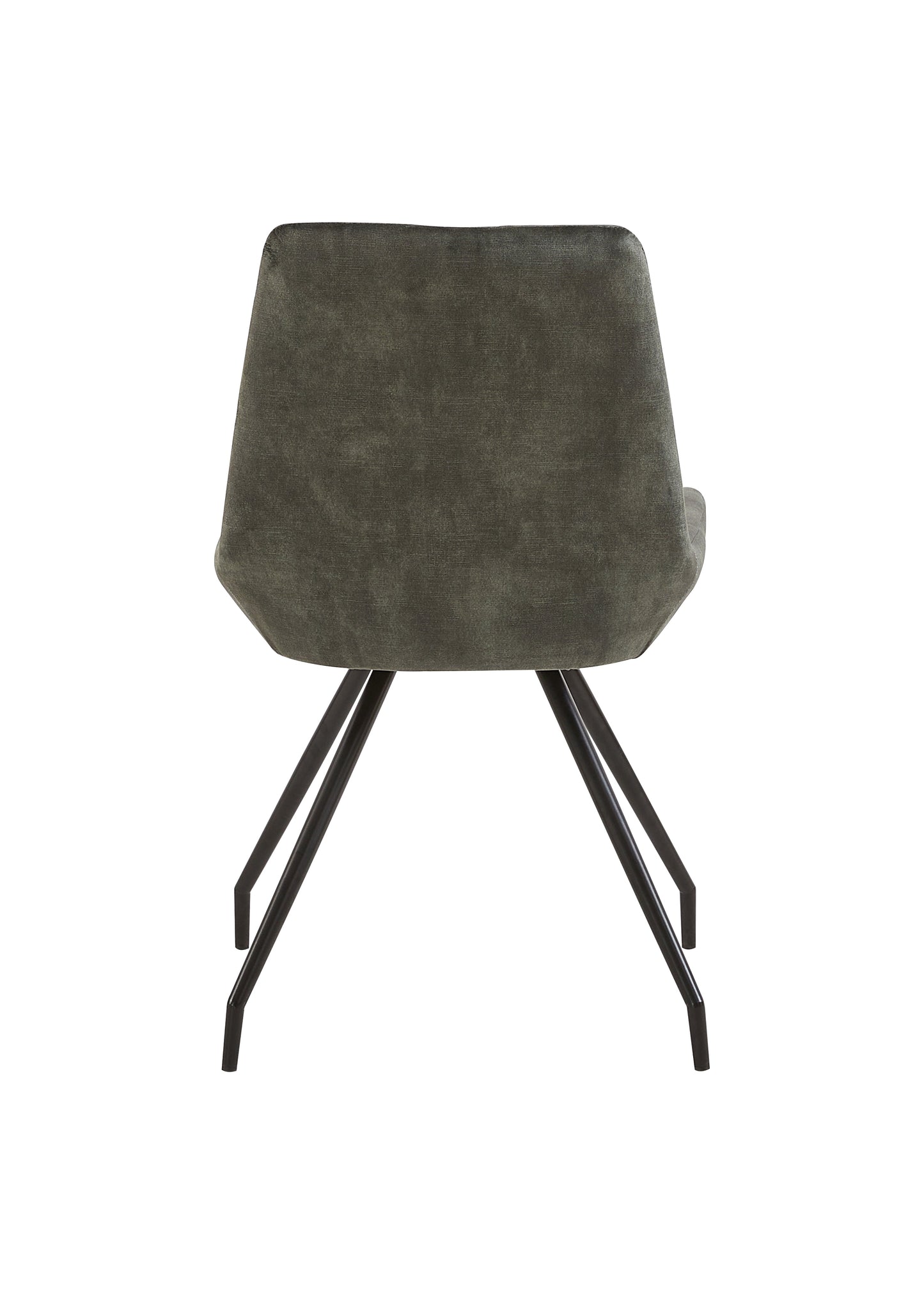 Eetkamerstoel Kopenhagen Groen Fluweel met zwart onderstel