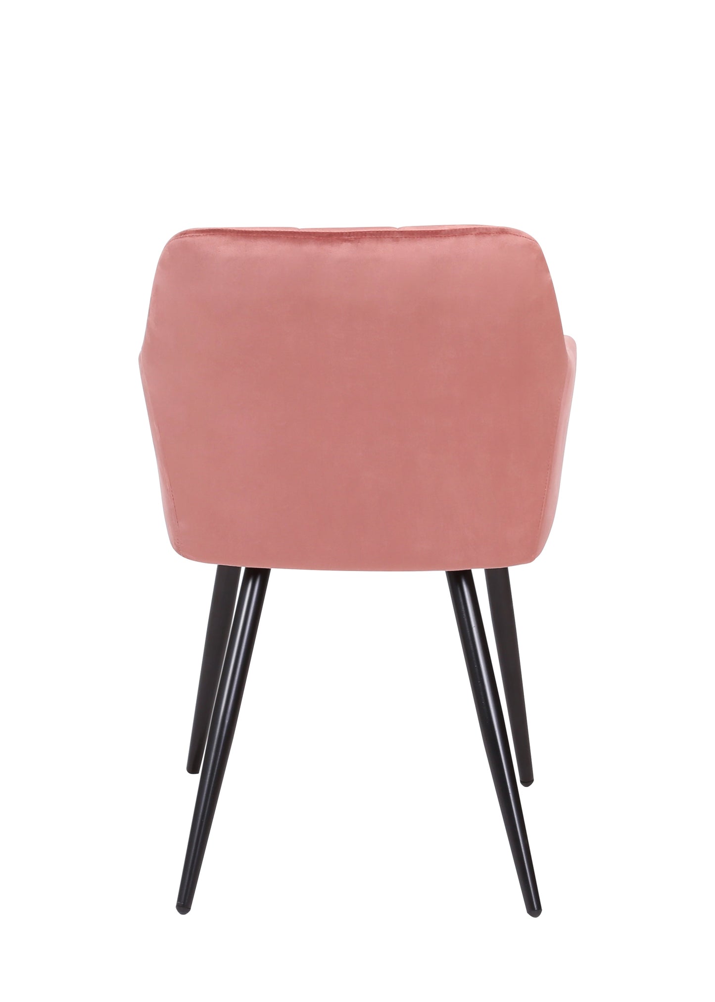 Eetkamerstoel Malmö Roze Fluweel met zwart onderstel