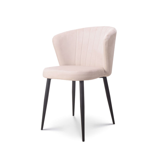 Eetkamerstoel Fay velvet champagne