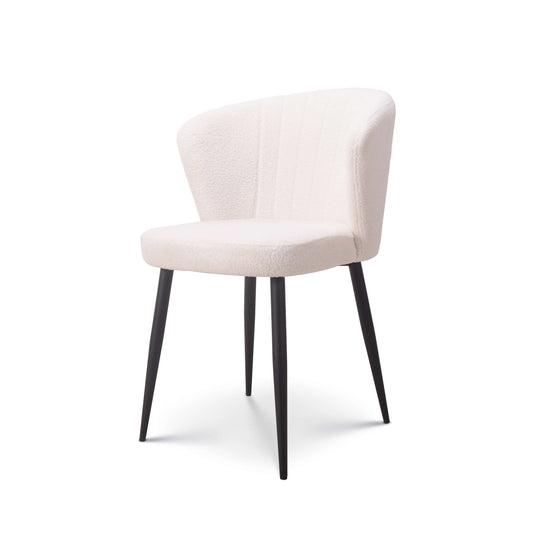 Eetkamerstoel Fay teddy wit