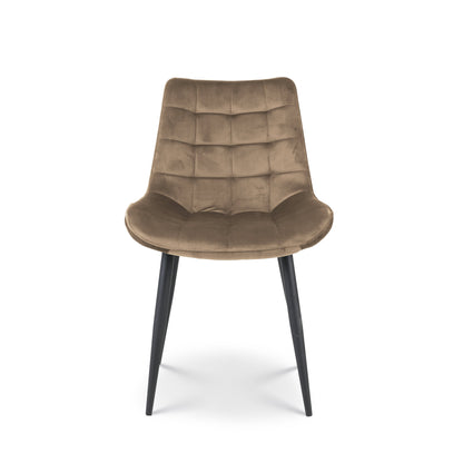 Eetkamerstoel Amber velvet beige