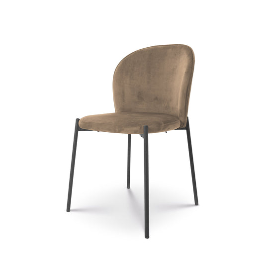 Eetkamerstoel Liza velvet champagne