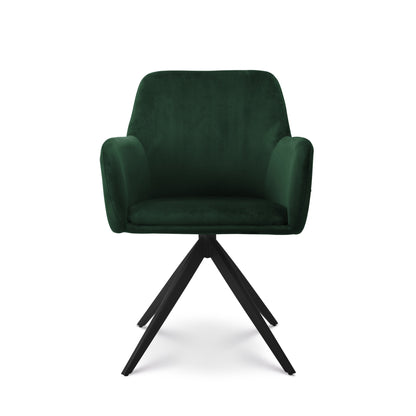 Eetkamerstoel Lynn donkergroen
