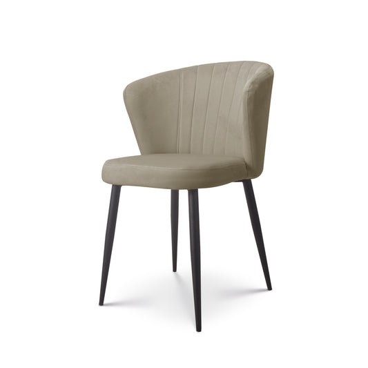 Eetkamerstoel Fay velvet Beige