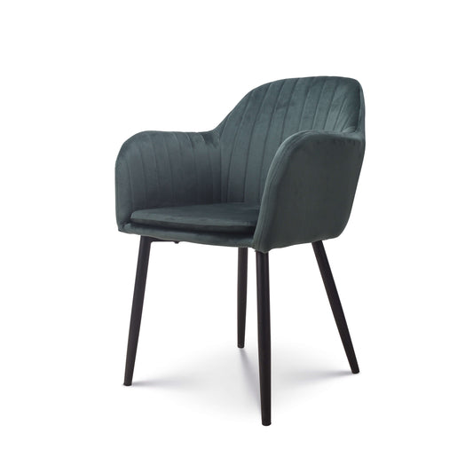 Eetkamerstoel Isa donkergroen