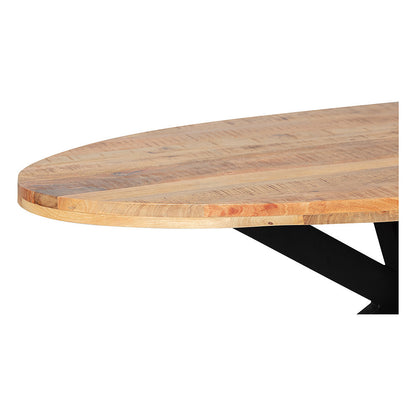 Mangohouten Eettafel Ovaal Oscar 160x90 cm (6cm)