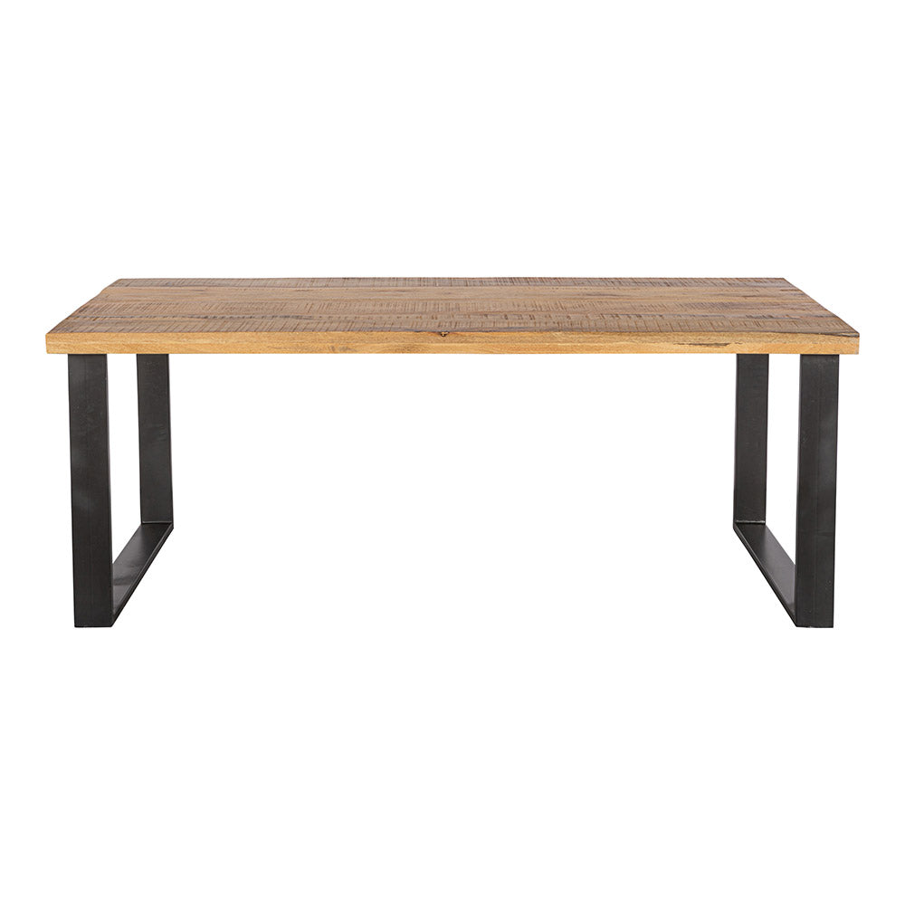 Mangohouten Eettafel Rechthoek Roy 140x90 cm (6cm)