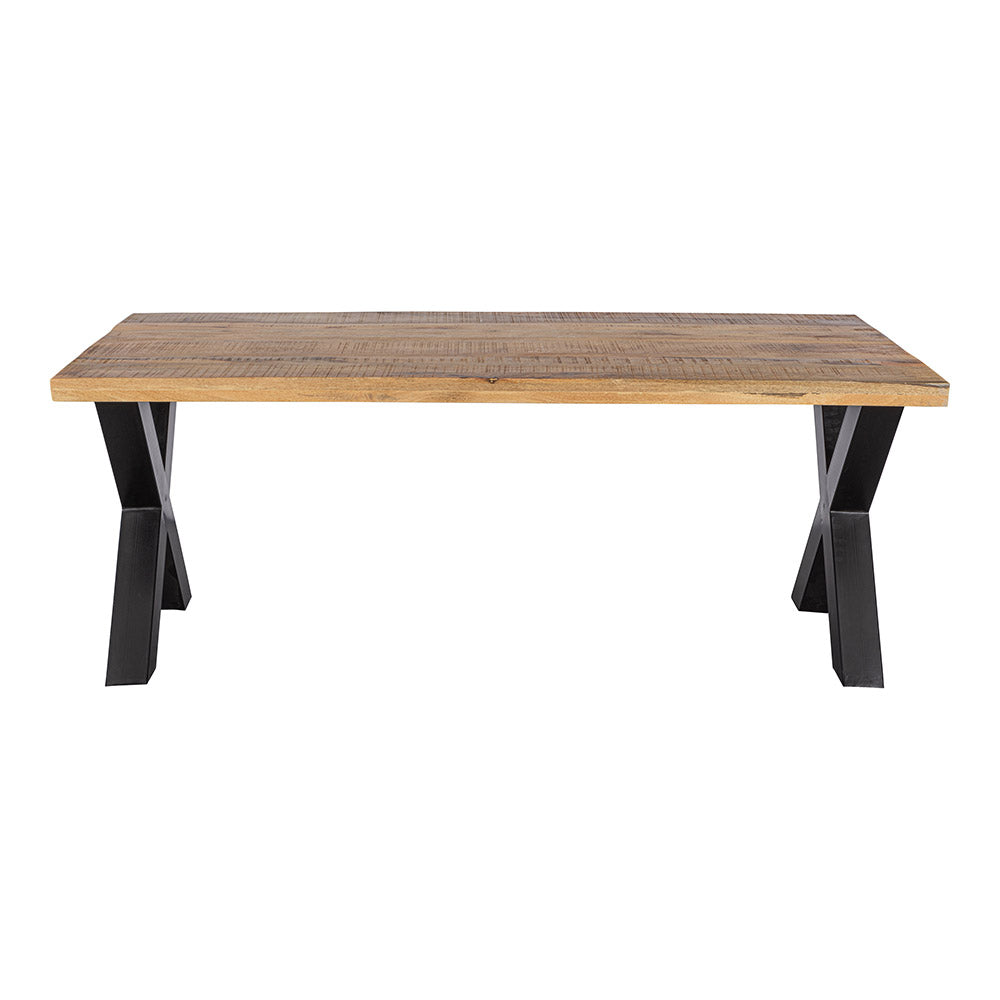Mangohouten Eettafel Rechthoek Cedric 160x90 cm (6cm)
