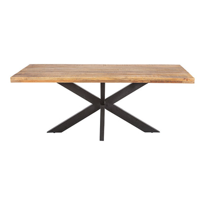 Mangohouten Eettafel Rechthoek Donald 160x90 cm (6cm)