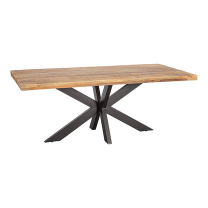 Mangohouten Eettafel Rechthoek Donald 140x90 cm (6cm)
