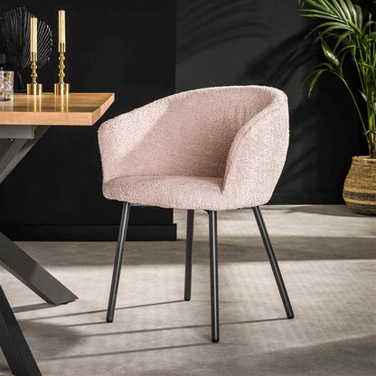 Modera - Armstoel curve. VPE2 - Boucle roze - set van: 2