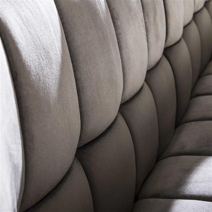 Modera - Eetkamerbank raster - Antraciet velours