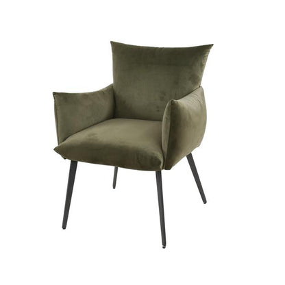 Modera - Eetkamerfauteuil lobby - Groen velours