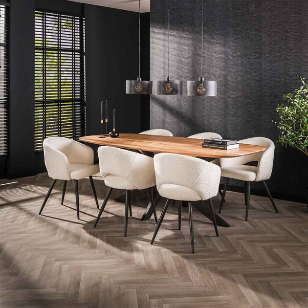 Modera - Eetkamertafel 180 Arhus solid - Massief acacia naturel